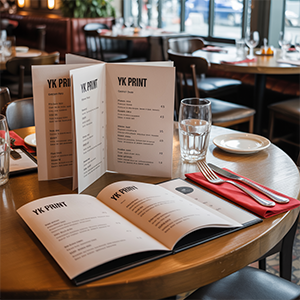 impression menu dépliant lyon