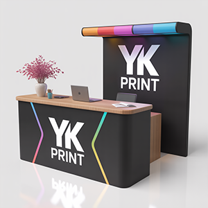 impression comptoir d'accueil stand lyon