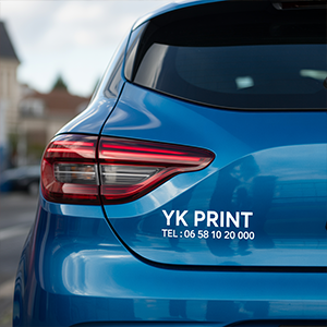 signature de coffre voiture logo lyon