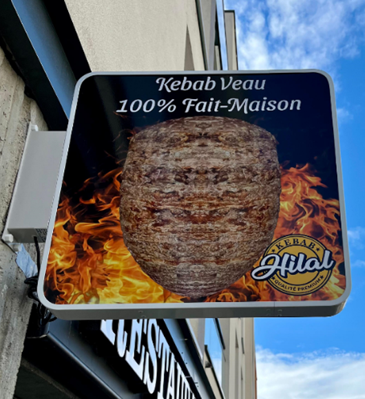 enseigne aluminium lyon