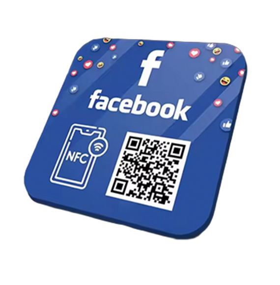 plaque nfc qrcode facebook lyon