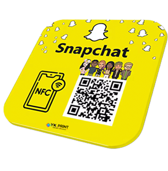 plaque nfc qrcode snapchat lyon