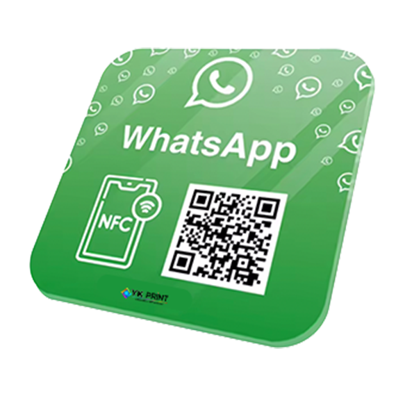 plaque nfc qrcode whatsapp lyon